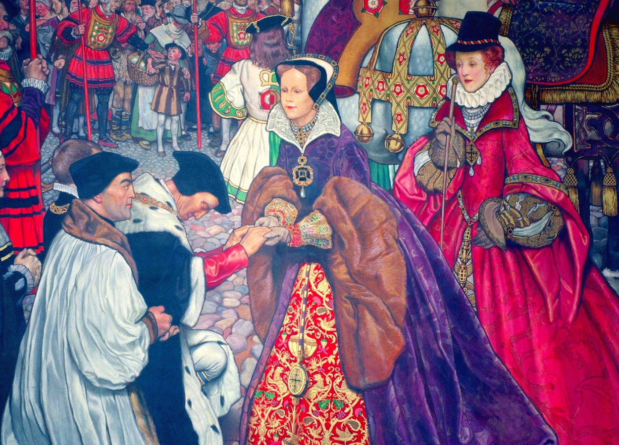 Queen Mary I and Elizabeth