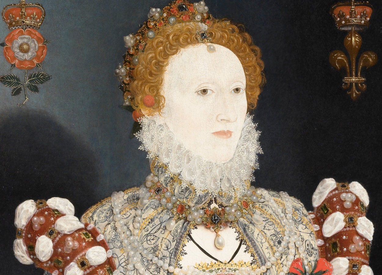 Queen Elizabeth I Armada Portrait at Wiki Commons Armada Portrait