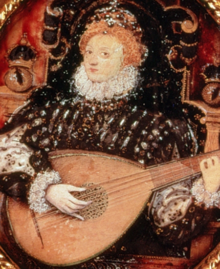 Elizabeth I Playing Lute